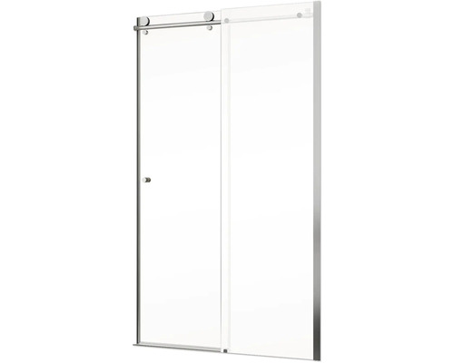 Glazen schuifdeur voor de doucheruimte met beslag