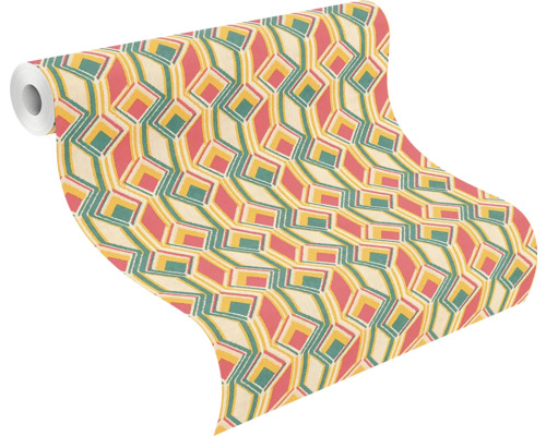 Rol behang met geometrisch patroon