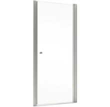 Douchescherm met deur van glas en aluminium frame
