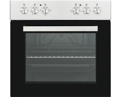 Elektrisch fornuis met bedieningsknoppen en kijkvenster