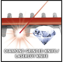 Diamantgeslepen lasermes