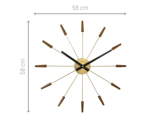 Nextime wandklok met een diameter van 58 cm