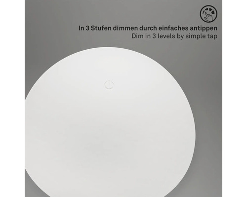 LED lamp dimbaar in drie standen door simpel aan te raken