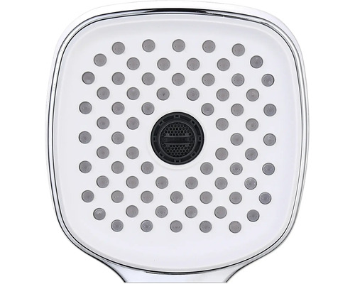 Douchekop met ronde vorm en waterstralen