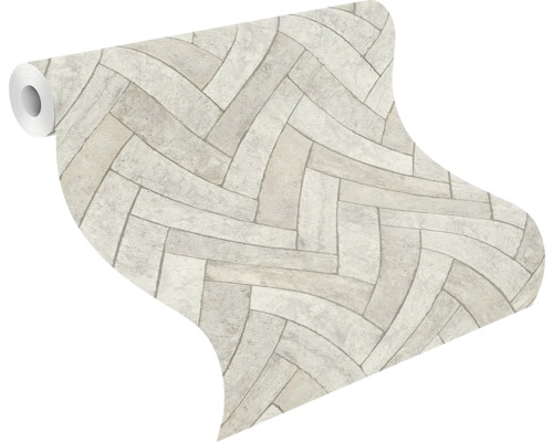 Behangrol met visgraatmotief