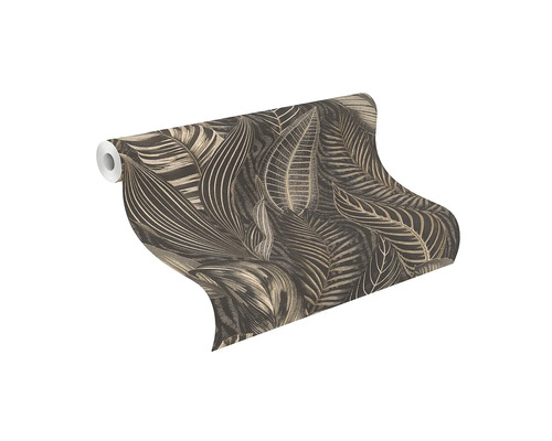 Rol behang met bladerpatroon