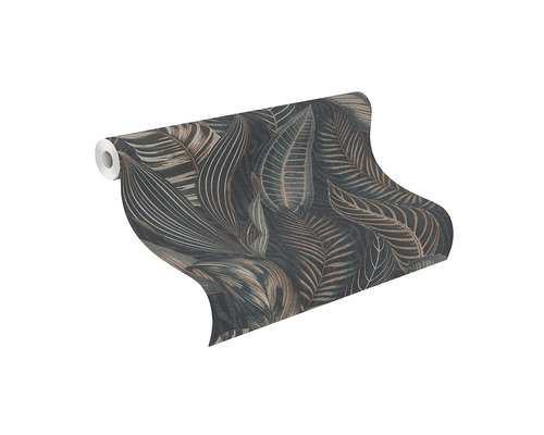 Behangrol met bladerpatroon