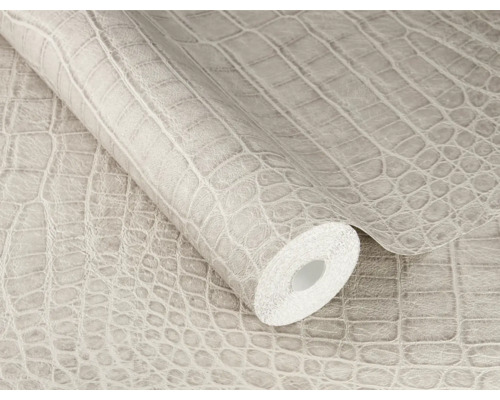 Rol behang met krokodillenleerlook