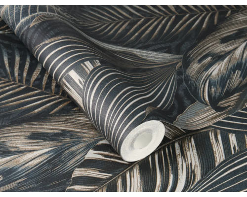 Behangrol met bladerpatroon