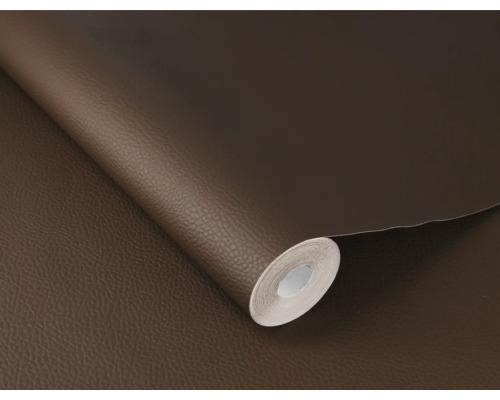 Rol bruin behang met leertextuur