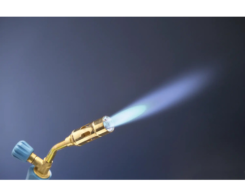 Soldeerlamp met blauwe vlam