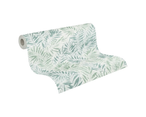 Behangrol met bladmotief