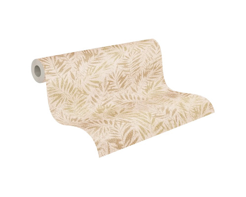 Behangrol met bladerpatroon