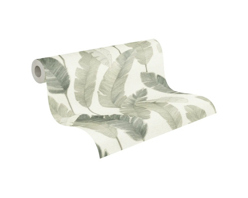 Behangrol met bladerpatroon