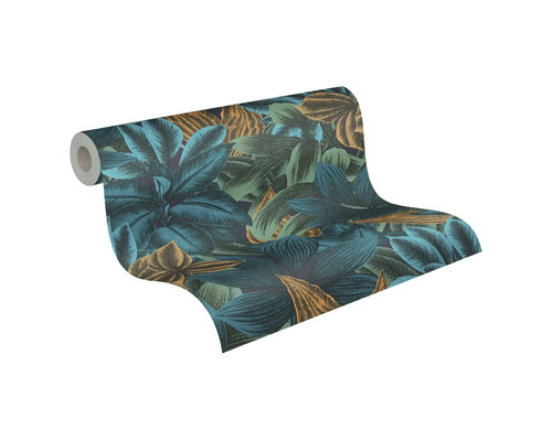 Behangrol met bladerpatroon