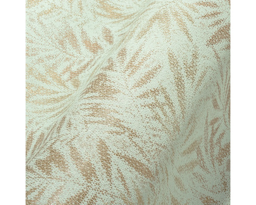 Behang met bladmotief