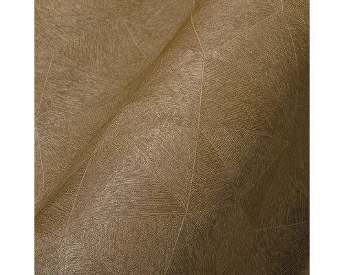 Close-up van een gestructureerd, patroonbehang met geometrische vormen