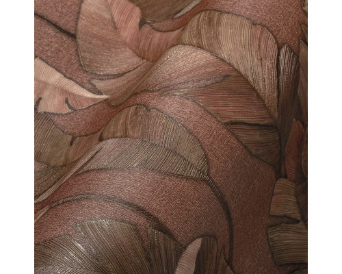 Close-up van een behang met bladerpatroon