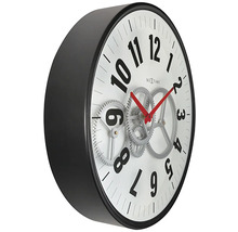 NEXTIME Wandklok Gear wit ø 36 cm