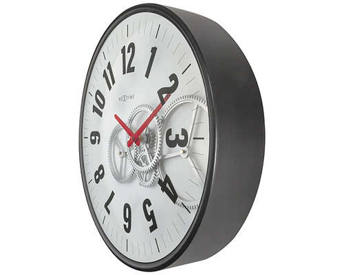 Nextime wandklok met zichtbaar uurwerk