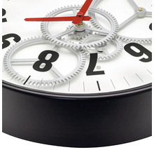 NEXTIME Wandklok Gear wit ø 36 cm