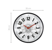 NEXTIME Wandklok Gear wit ø 36 cm
