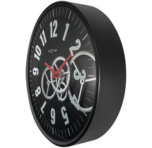 NEXTIME Wandklok Gear zwart ø 36 cm