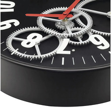 NEXTIME Wandklok Gear zwart ø 36 cm