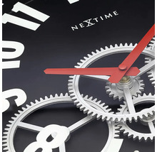 NEXTIME Wandklok Gear zwart ø 36 cm