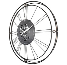 Nextime wandklok met open uurwerk