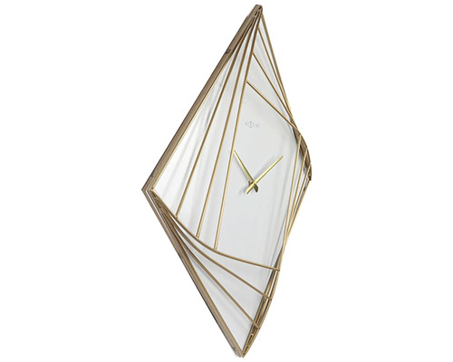 Decoratieve wandklok met metalen frame