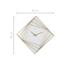 Decoratieve wandklok met draaibaar frame en diameter van 85 cm