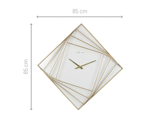 Decoratieve wandklok met draaibaar frame en diameter van 85 cm