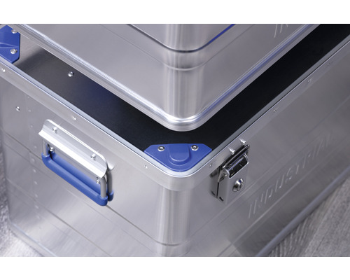 Aluminium box met handgreep en hoekbescherming