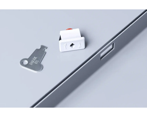 Draaigrendel met sleutel en frame-uitsparing