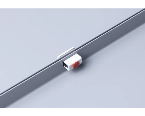 Kastdeurvanger met rode knop