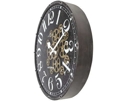 Wandklok met zichtbaar uurwerk