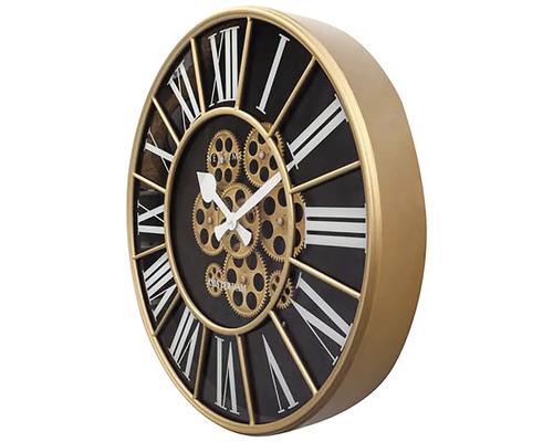 Decoratieve wandklok met tandwielontwerp