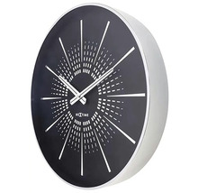 NEXTIME Wandklok zwart/zilver ø 40 cm
