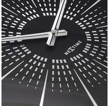 NEXTIME Wandklok zwart/zilver ø 40 cm