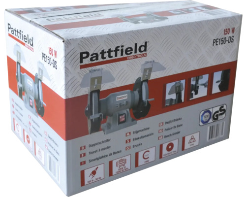 Verpakking van een Pattfield bankslijpmachine