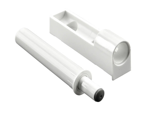 Witte meubeldeurdemper met behuizing