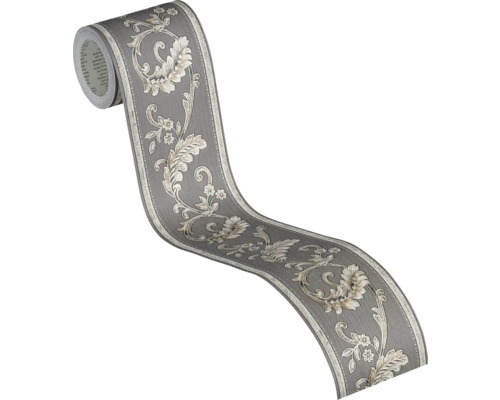 Behangrand met bloemmotief op rol