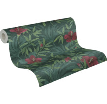 Behangrol met planten- en bloemenpatroon