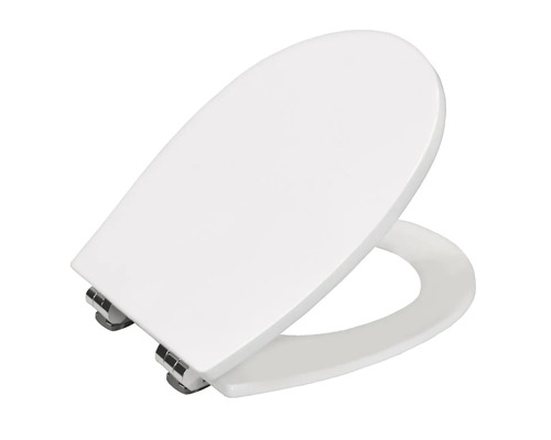 Toiletzitting van kunststof met roestvrijstalen scharnieren