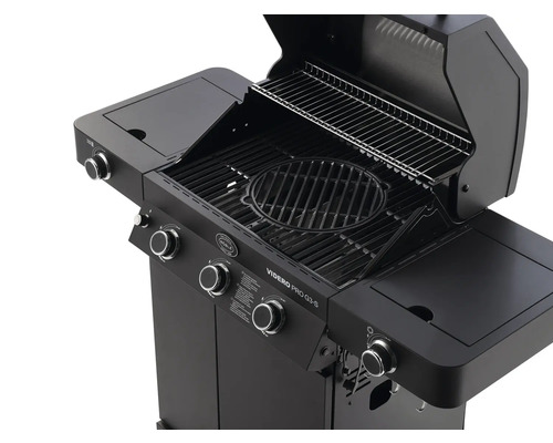 Gasbarbecue met warmhoudrek en zijplanken