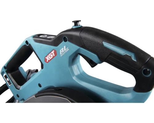 Detailaanzicht van een zaag met borstelloze motor en XGT-technologie