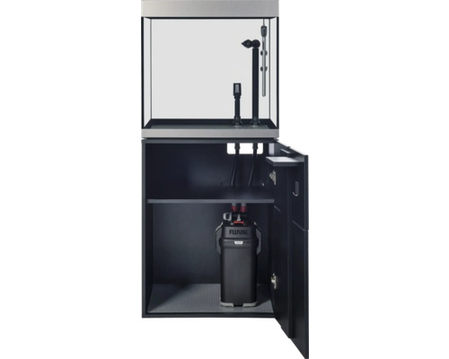 Aquarium met kast en interieur