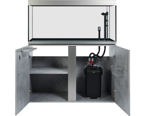 Aquariumcombinatie met onderkast, binnenfilter en buitenfilter