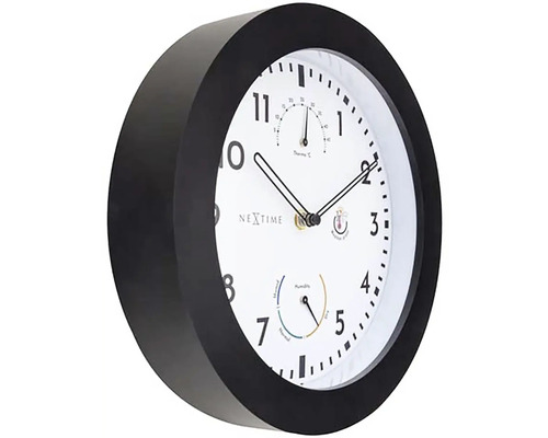 Nextime wandklok met thermometer en hygrometer